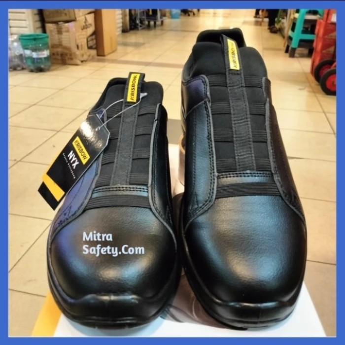 Sepatu Safety Krisbow Nyx Original 100 % / Safety Shoes Krisbow Nyx - Hitam 38