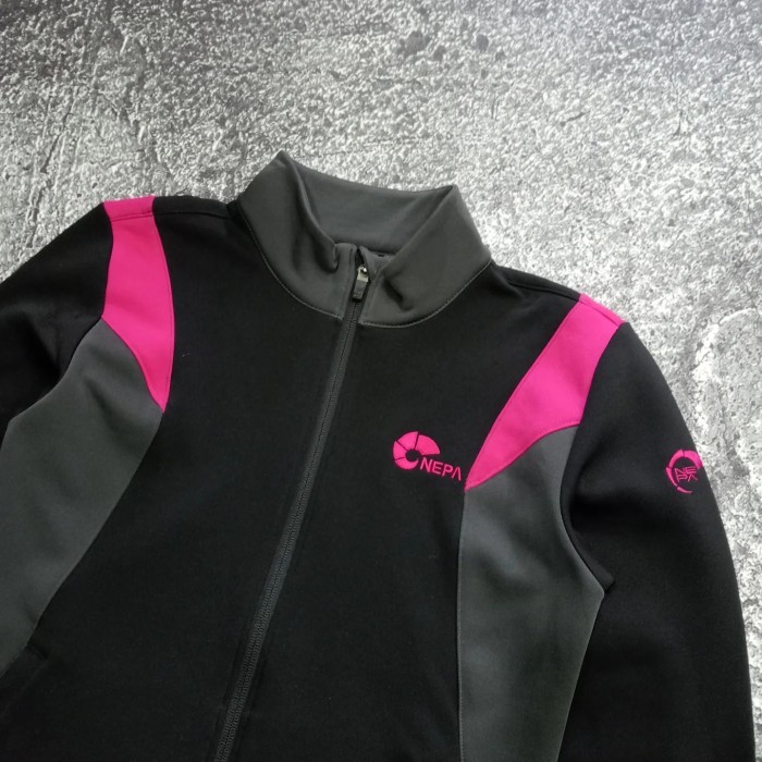 JAKET TRACKTOP OLAHRAGA NEPA HITAM