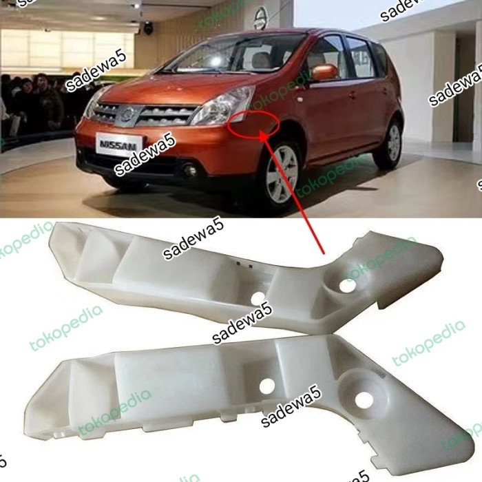 BREKET BUMPER GRAND LIVINA 2008 - 2013 L10