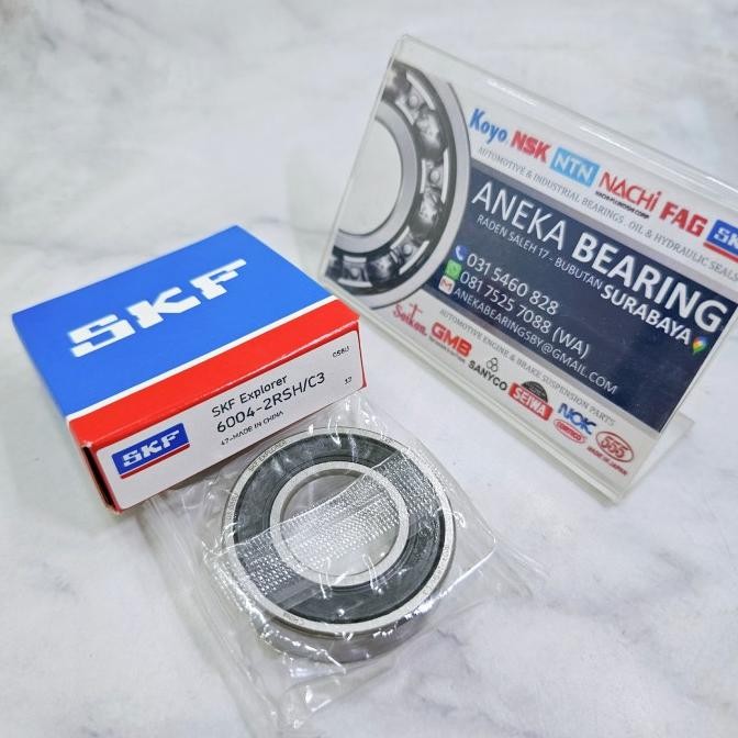 }}}}}}] BEARING 6004 2RS C3 SKF LAHER BERING MESIN PINTU DINAMO MOBIL RODA GILA 20X42X12