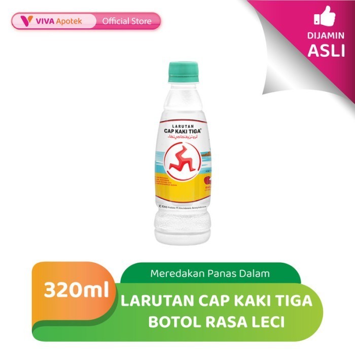 

Larutan Cap Kaki Tiga Botol Rasa Leci Meredakan Panas Dalam (320 ml)