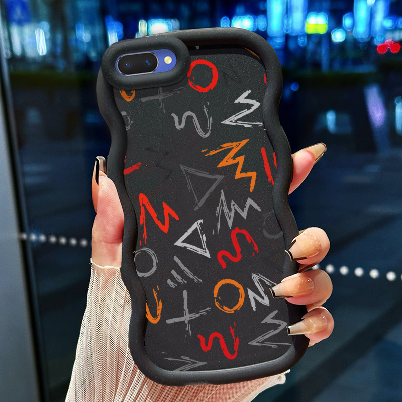 Casing Hp Untuk OPPO A5 A3s A12E Realme C1 Case Casing pola rusak dan brilian Kasing HP Cesing Macar