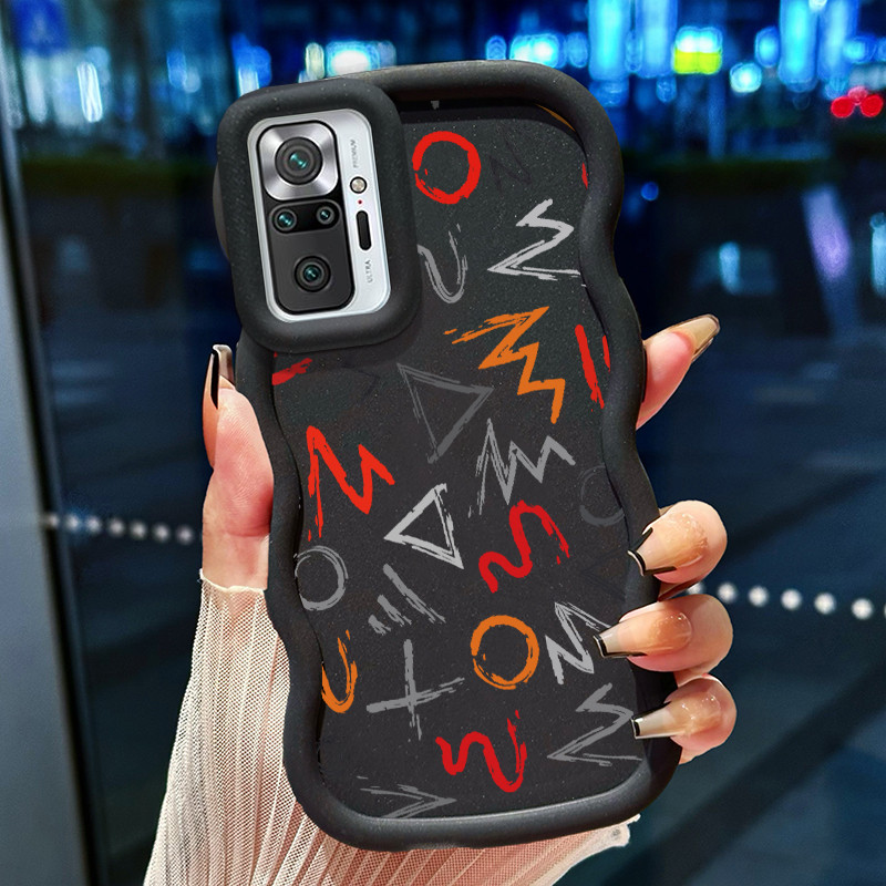 Casing Hp Untuk Xiaomi Redmi Note 10 Pro Case Casing pola rusak dan brilian Kasing HP Cesing Macaron