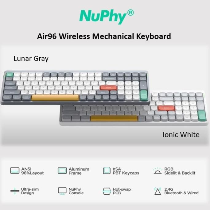 Nuphy Air96 Wireless Mechanical Keyboard Kode 8930