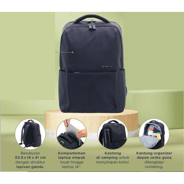 Samsonite Backpack Ori Tas Laptop Samsonite Original100% ready