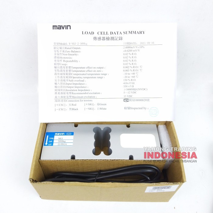 Terbaru Load Cell Loadcell MAVIN NA3 500kg 800kg Sensor Timbangan Digital