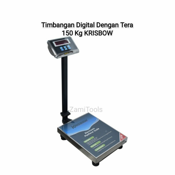 Terbaru Timbangan Duduk Digital 150 Kg Dengan Tera Brand Krisbow Ori
