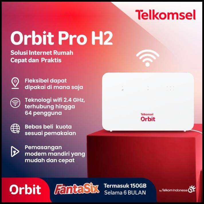 Orbit Pro H2 Modem Wifi 4G High Speed Bonus Data - Pro H2