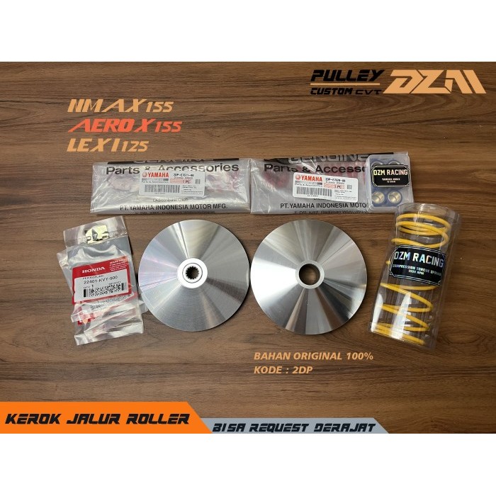READY paket upgrade Pulley CVT / Rumah Roller DZM Racing nmax n Aerox 155