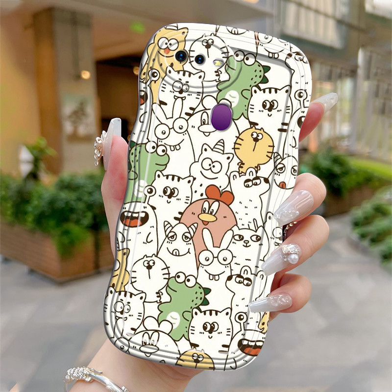 Casing Hp Untuk OPPO F9 F9 Pro A7x Case HP Berwarna casing pelindung ponsel Hewan Softcase  silikon 