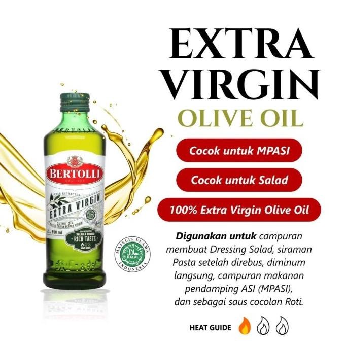 

Bertolli Minyak Zaitun Olive Oil Extra Virgin / Extra Light / Classico Olive Oil 500Ml Deriamart