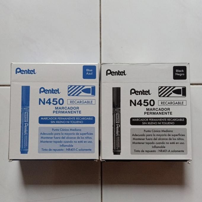 

Spidol Permanen Pentel N450 1 Pack Isi 12 Pcs Original Dan Terpercaya