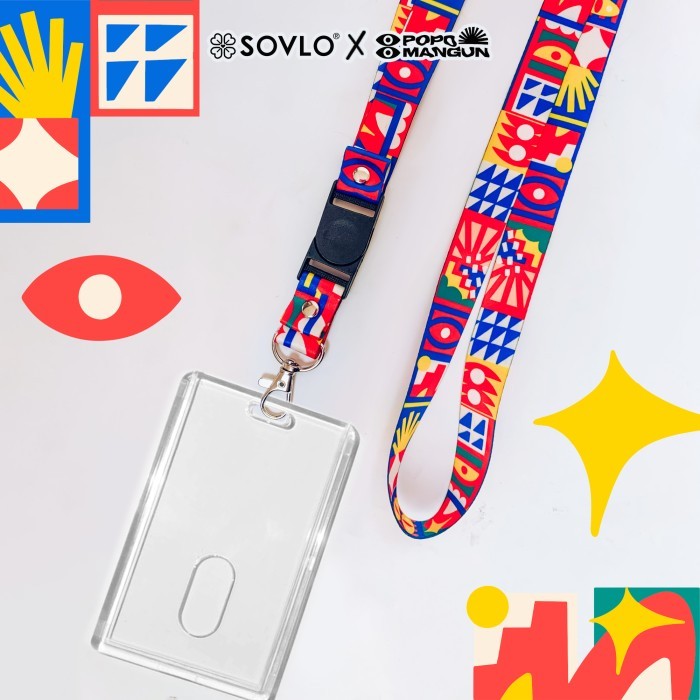 

JUAL RUGI! Sovlo x Popomangun - Tali Gantungan Lanyard ID Card + Case