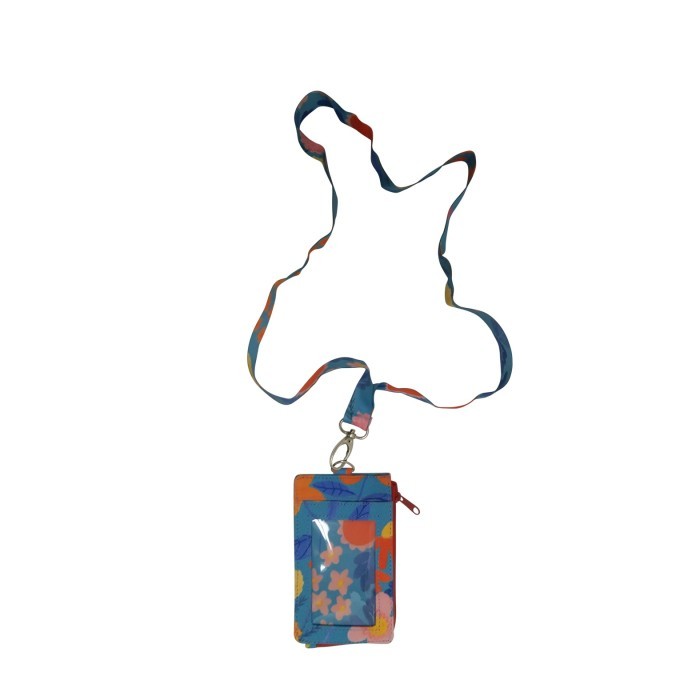 

PROMO! Lanyard ID Card Holder Wallet SETAMAN BLUE Kamalika Artprints