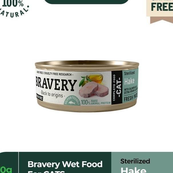 Bravery Wet Food Dor Cat 70Gram/Makanan Basah/Wet Food