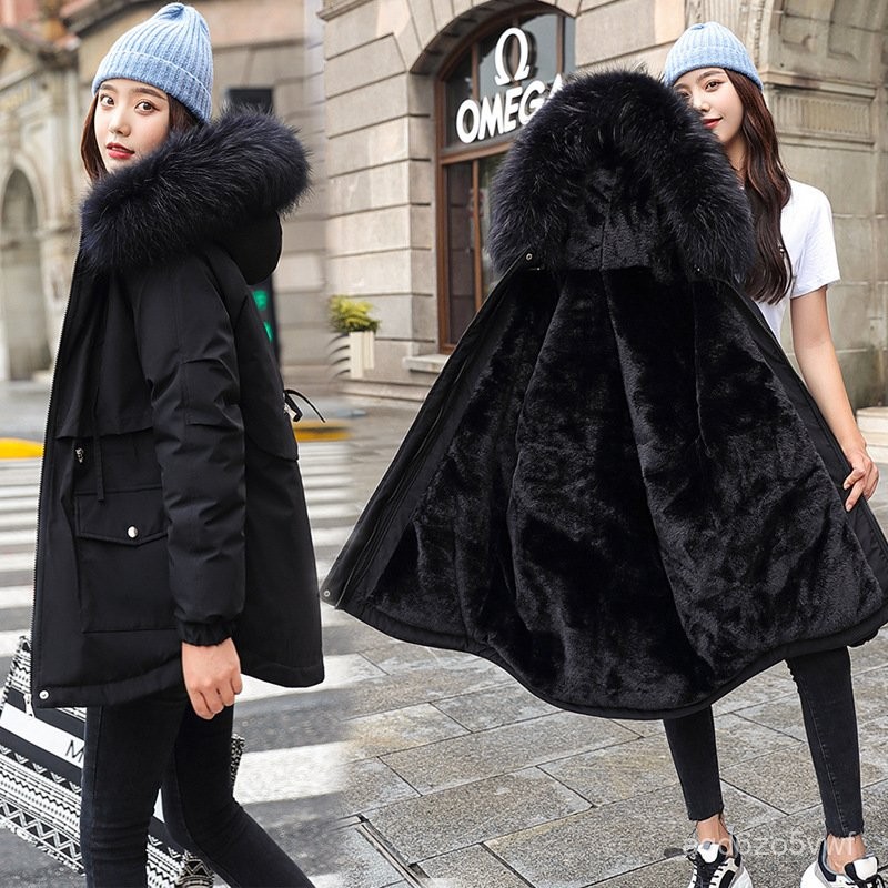 Women's Cotton-Padded Coat2023Winter New Korean Style Mid-Length down Cotton-Padded Coat Thickened C