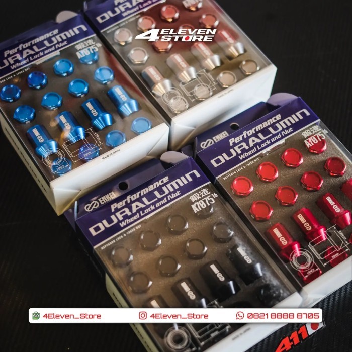 LUGNUT / BAUT RODA ENKEI DURALUMIN ORIGINAL MADE IN JAPAN BNIB 12X1.5