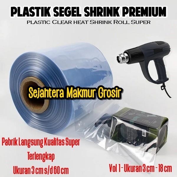 

Plastik Shrink Segel Meteran /Plastik Seal Tutup Toples Botol Box 9cm
