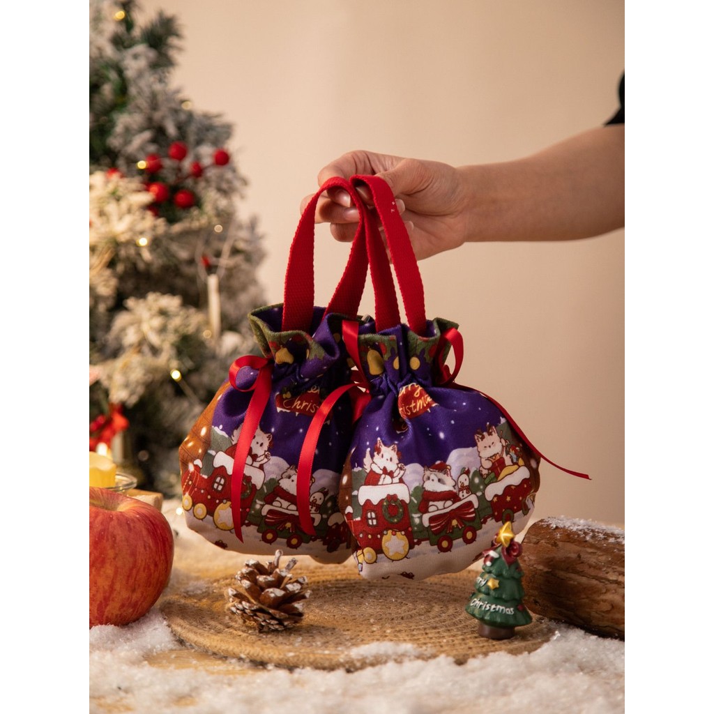 

Christmas Apple Bag Christmas Eve Apple Gift Box Children Snack Gift Bag