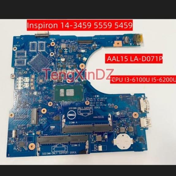 DELL INSPIRON 14-3459 5559 5459 LAPTOP MAINBOARD-AAL15 LA-D071P MESIN