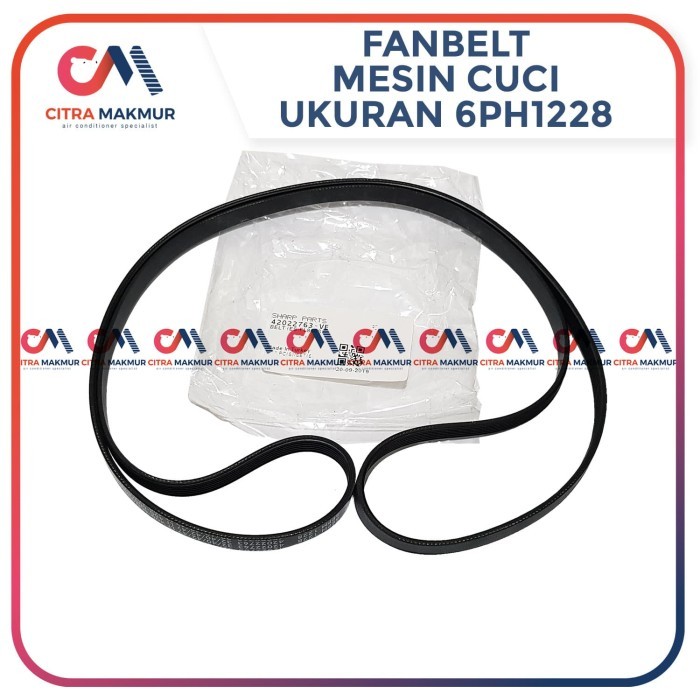 Fanbelt Mesin CUci Sharp 6PH 1228 frontload Front Load Fan Belt