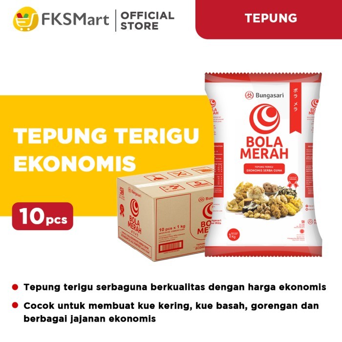 

BOLA MERAH Tepung Terigu 1 kg Karton