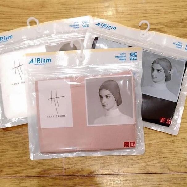 X Hana Tajima Airism Headband Daleman Hijab - Ciput Kerudung -