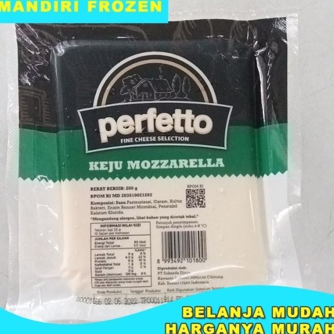 

Keju Mozzarella Perfetto 250 Gr - Keju Enak Dan