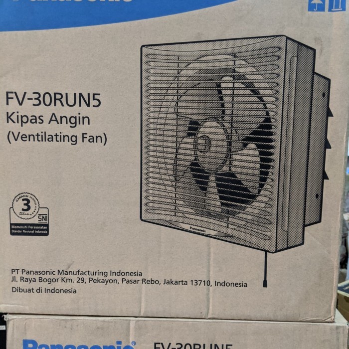 newstok Exhaust Fan Panasonic FV-30 Run 5 Blower Dinding Gosend / Grab ready