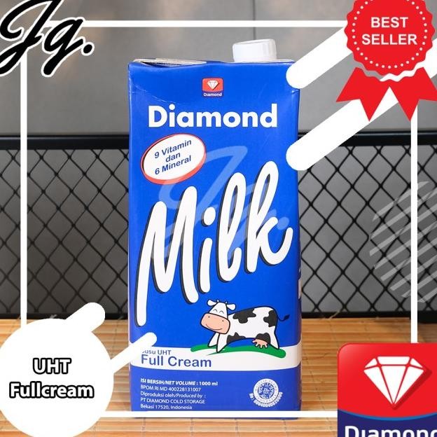

Susu Uht Diamond 1 Karton Isi 12 Pcs @ 1 Liter - Full Cream - Plain