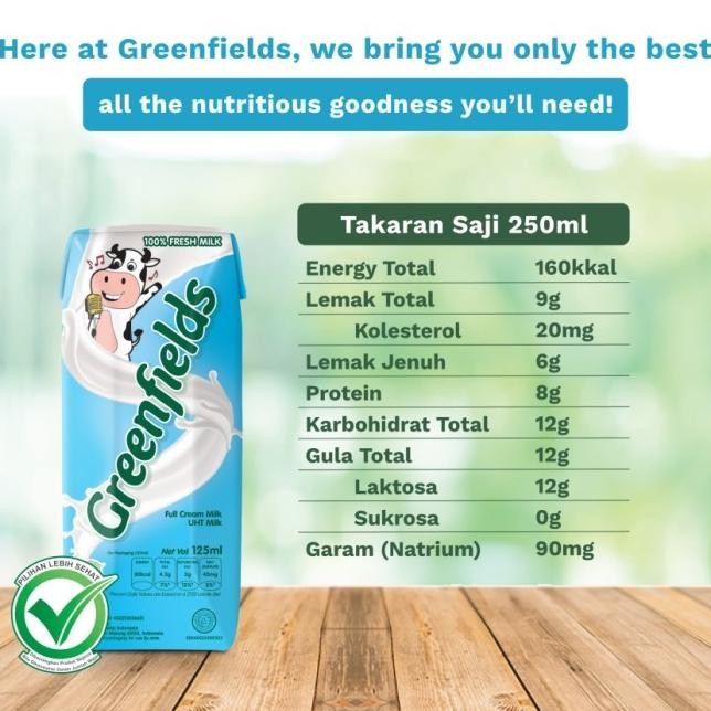 

Susu Greenfields Uht 125 Ml X 40Pcs