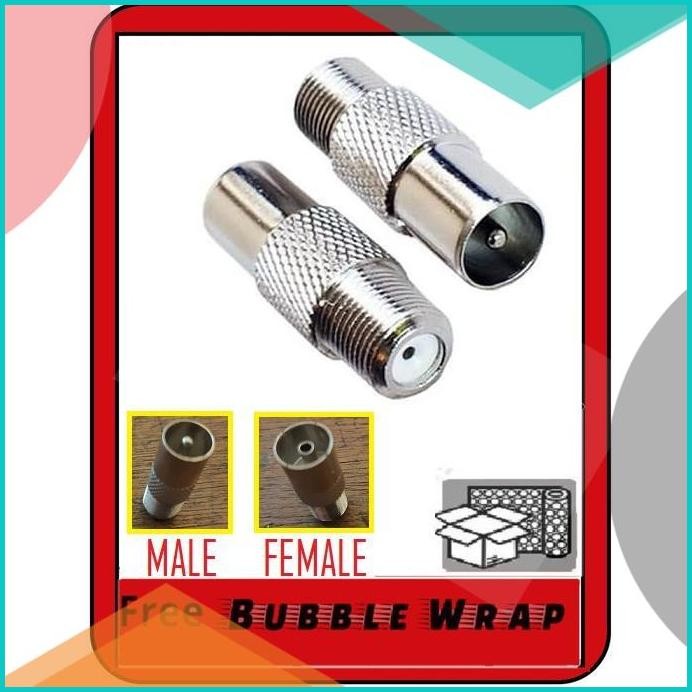 konektor jack sambungan kabel antena tv f Jek jack besi u receiver 14