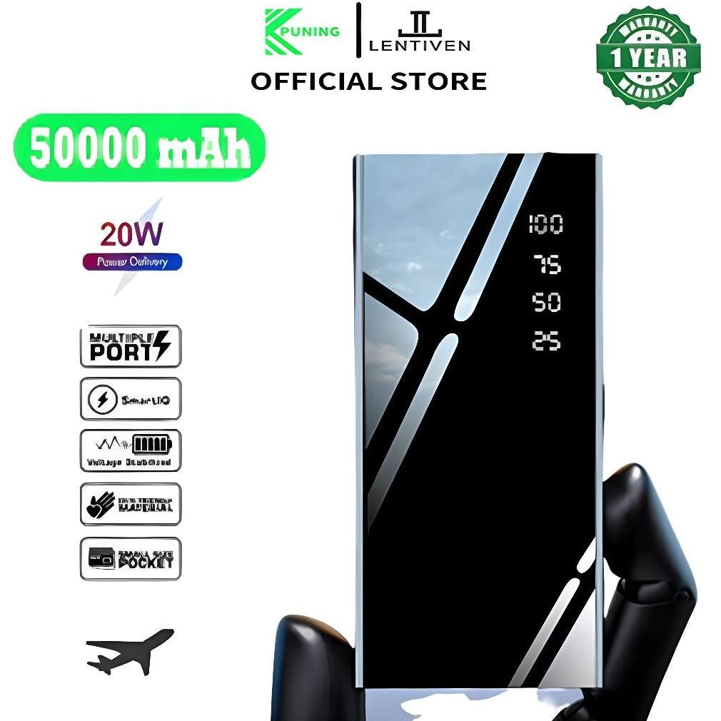 Powerbank Fast Charging 50000 Mah Digital Display Fast Charging Powerbank Murah Wireless