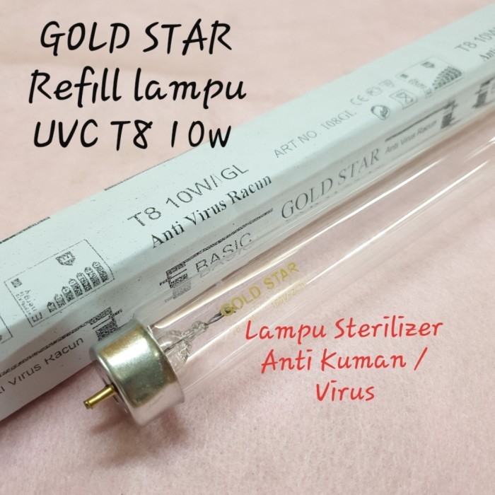 UVC Germicidal Anti Virus Kuman T8 10/15/20W Gold Star