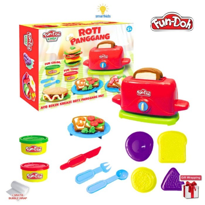 

Baru - Mainan Anak Fundoh Masak Makanan Indonesia Playdoh Diy Cetakan Press Dapur Refill Isi 10