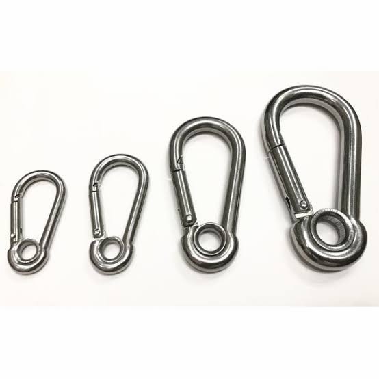 

Beli - Carabiner Stainless #304 With Eyelet 8Mm / Snap Hook