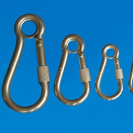 

Beli - Carabiner Stainless #316 With Eyelet & Screw 12Mm / Snap Hook