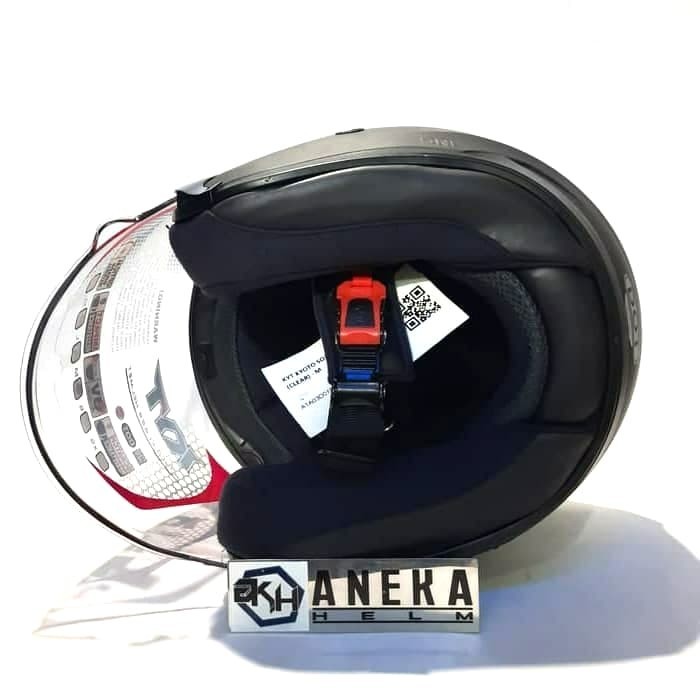 Helm Kyt Kyoto Solid Black Doff/Hitam Doff