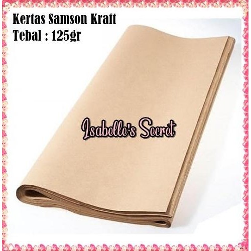 

>*>*>*>*] Kertas Samson Kraft / Kertas Wrapping / Kertas Paper Bag Besar 125 gr