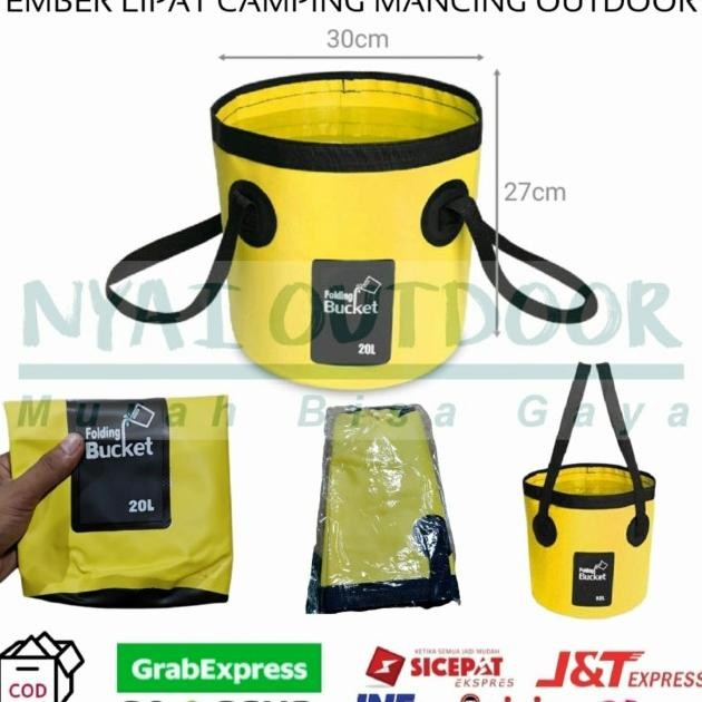 Ember Lipat 20 Liter Ember Mancing Camping Outdoor