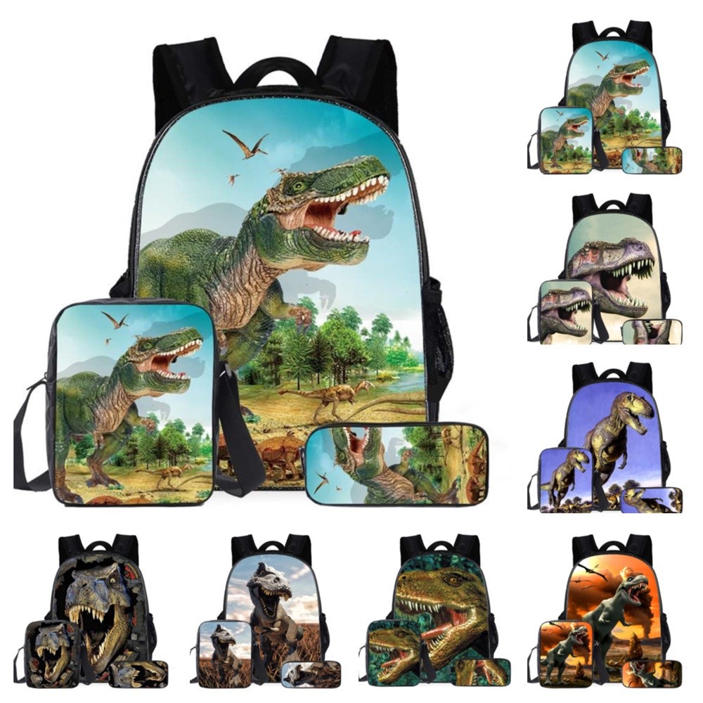 

Set Tas Sekolah Dinosaurus Kartun 3 Buah/Set, Ransel dengan Tas Bahu dan Tempat Pensil untuk Siswa Anak Laki-laki Perempuan |F35B734C|