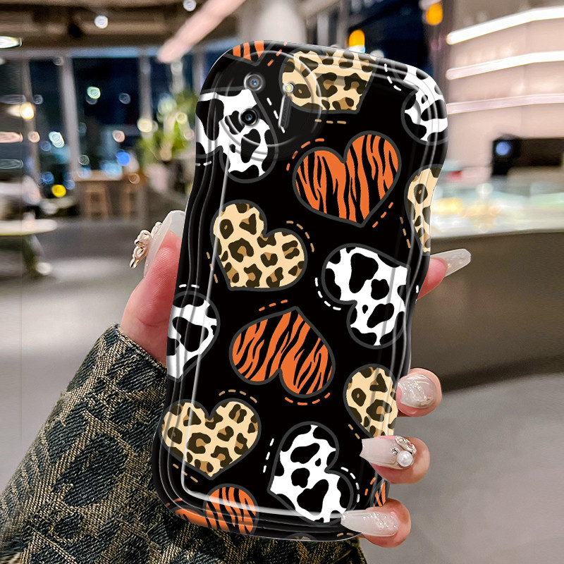 Casing Hp Untuk Realme C11 2020 Case HP Kesing Casing cinta bergaris Softcase gelombang transparan p