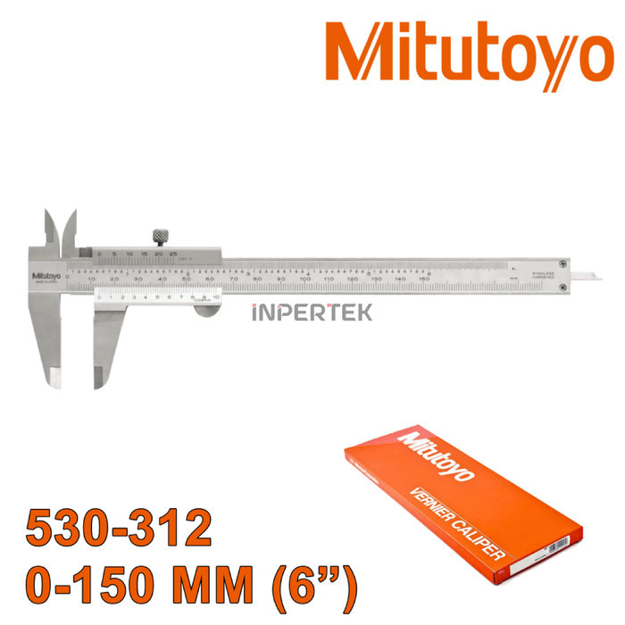 

newgan!! Vernier Manual Caliper 150 mm MITUTOYO 530-312 0.02 Sigmat 6 Inch Jangka Sorong 0-150mm
