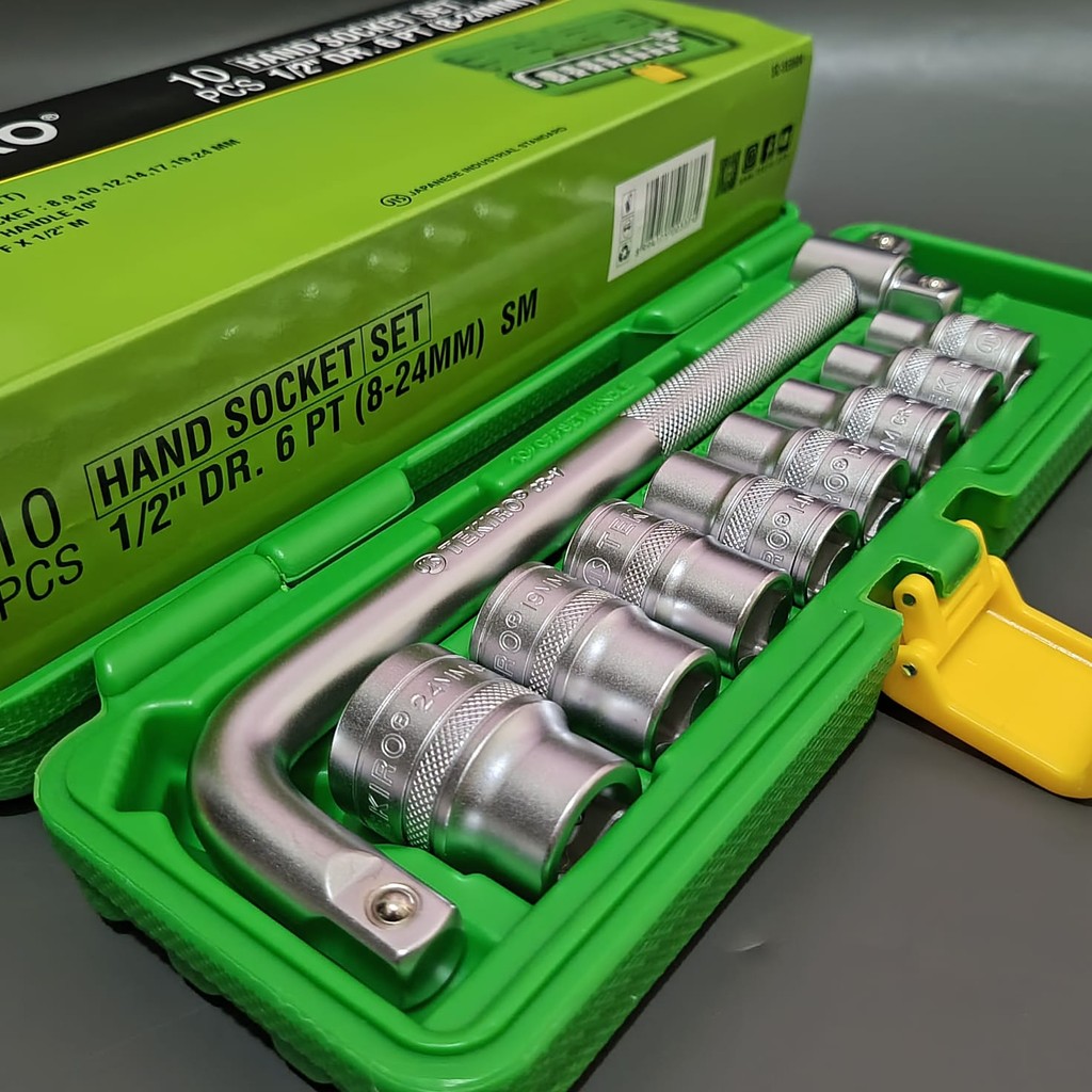 Shp1 Kunci Tok Tekiro 24Pcs 8-32 6Pt Box Plastik - Hand Socket Set Tekiro ( Ready Cod ) Kunci 1Set