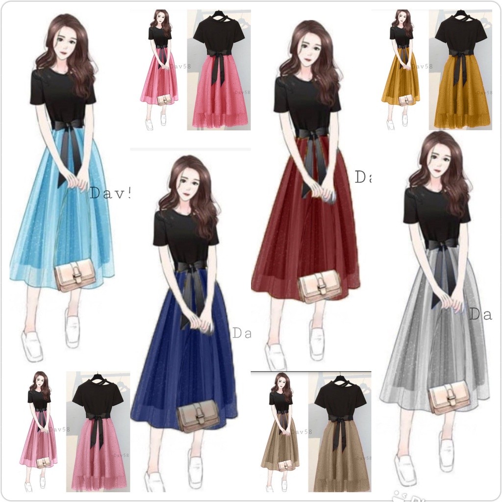 Dres Pendek Desember Natal Natalan Brukat Dris Korean Style Dress Wanita Natal Dress Midi Korea Edis