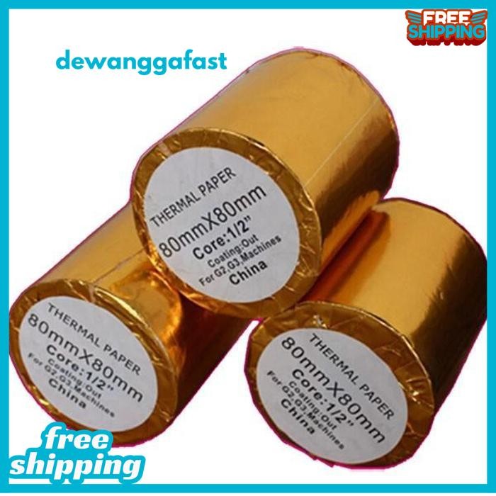 

KERTAS THERMAL PAPER 80 X 50MM STRUK KASIR POS 80MM BEST SELLER