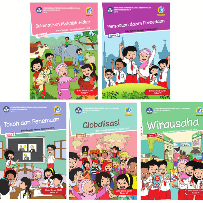 

buku tematik kelas 6 semester 1 Tema 1,2,3,4,5 K13 Kemendikbud