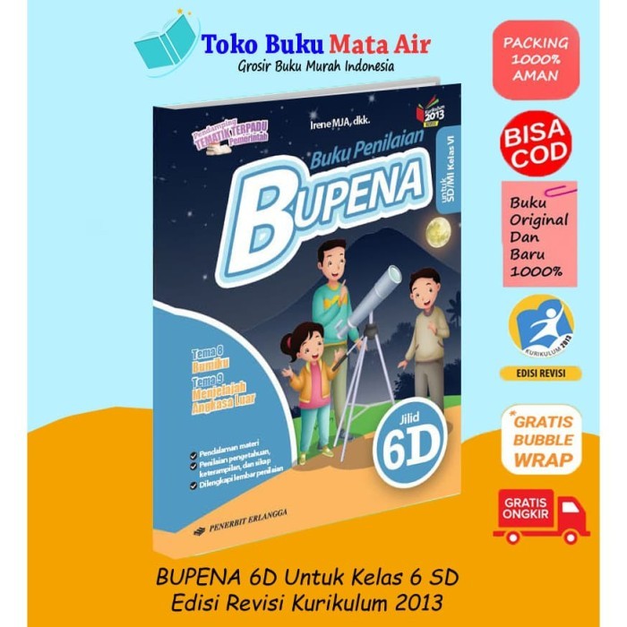 

BEST SELLER ORIGINAL BUPENA 6D K13N , IRENE . ERLANGGA