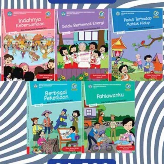 

Paket Buku Tematik kelas 4 tema 1,2,3,4,5 Kemendikbud total 5 Buku