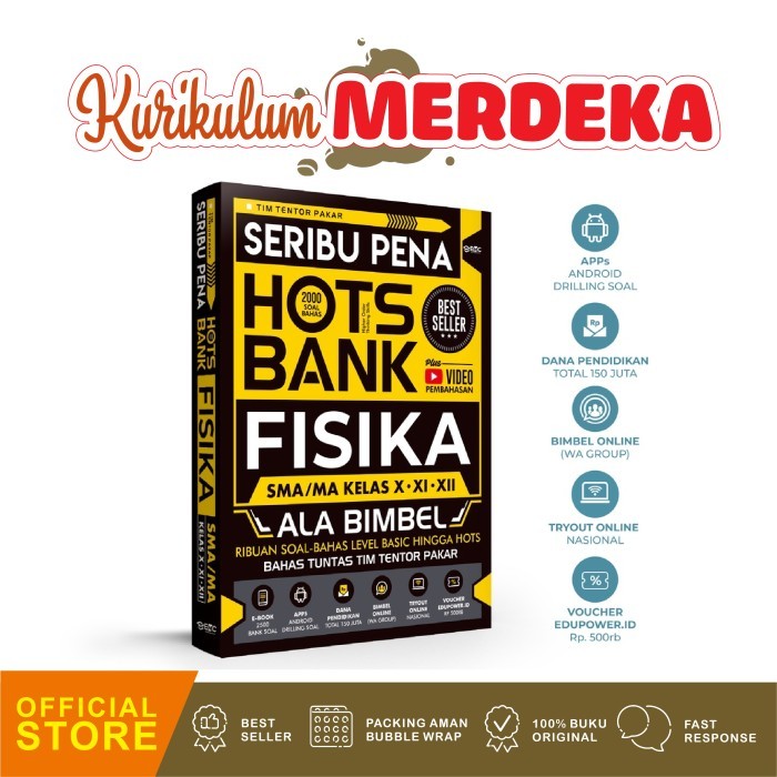 

SERIBU PENA HOTS BANK FISIKA SMA MA KELAS X, XI, XII